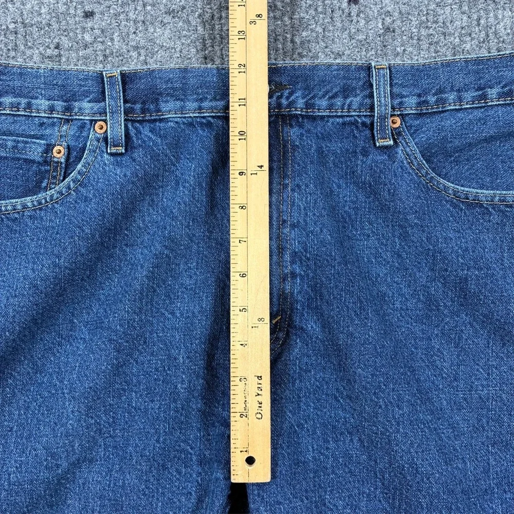 Levi's 505 Mens Bermuda Jean Shorts Size W40 Blue Denim Casual Stretch High Rise